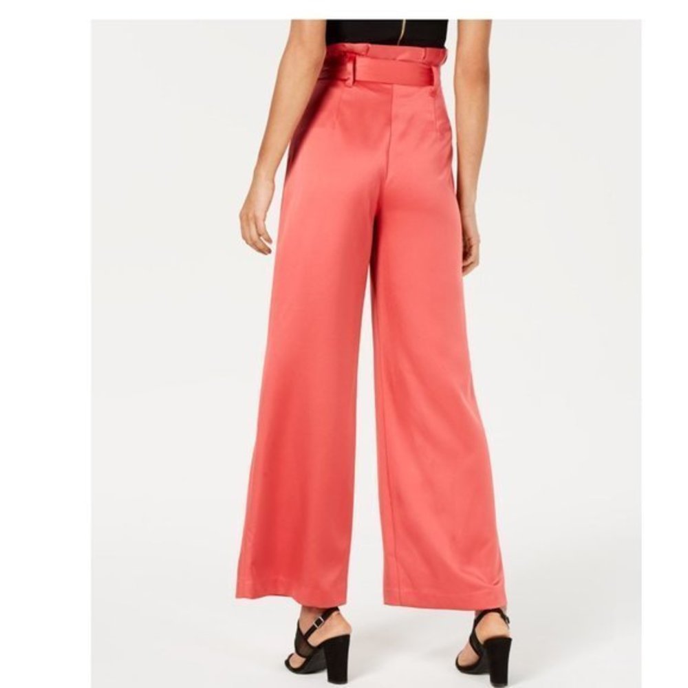 Bar III Paperbag-Waist Casual Wide Leg Pants. 0,14,6,2, 4
